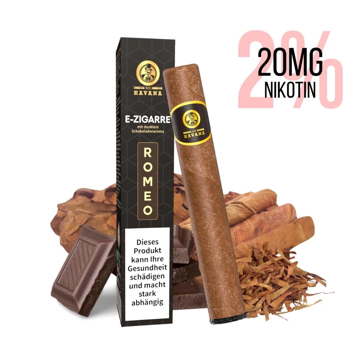 XO Havana - ROMEO Dark Chocolate 20mg 600 Züge